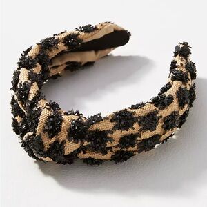 Anthropologie Everly Raffia Knot Headband